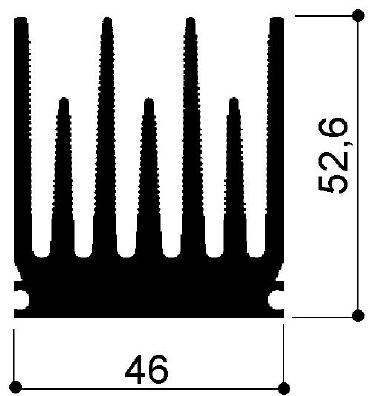 cod. art. FM877 : Dissipatori di calore in alluminio in barre 
