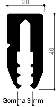 cod. art. FM1413 : porta racle in alluminio per serigrafia o settore tessile