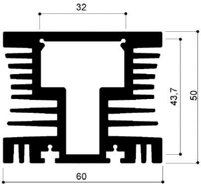 cod. art. FM2006 / 2007: Dissipatori di calore in alluminio in barre 