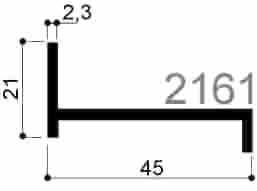cod. art. FM2161 : profilo in alluminio speciale