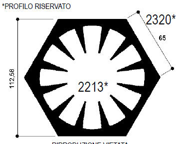 cod. art. FM2213 : Dissipatori di calore in alluminio in barre 