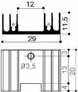 Dissipatori di calore in alluminio per componenti TO-220