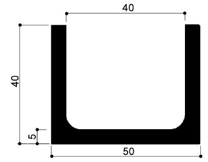 cod. art. FM3042 : profilo in alluminio speciale