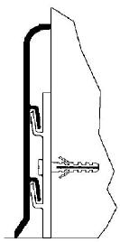 schema montaggio zoccolino in alluminio