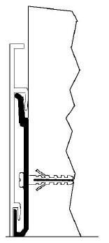 schema montaggio zoccolino in alluminio