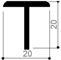 cod. art. FM3127 : profilo in alluminio speciale