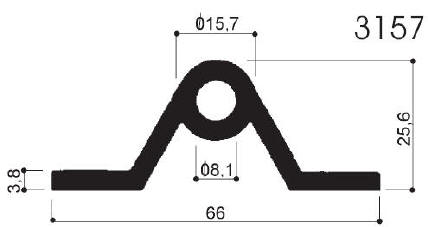 cod. art. FM3157 : profilo in alluminio speciale