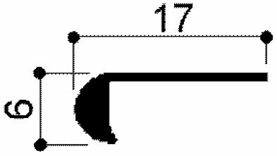 cod. art. FM3328 : profilo in alluminio profili in alluminio per pareti