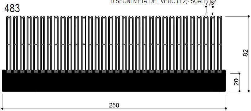 cod. art. FM483 : Dissipatori di calore in alluminio in barre 