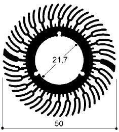 cod. art. FM503: Dissipatori di calore in alluminio in barre 