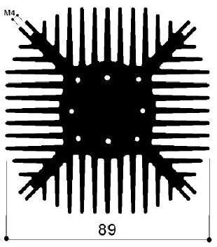 cod. art. FM543 : Dissipatori di calore in alluminio in barre 
