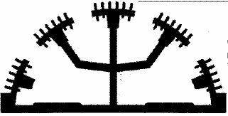 dissipatore in alluminio in sezione