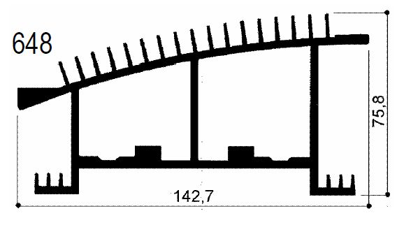 cod. art. FM648 : Dissipatori di calore in alluminio in barre 