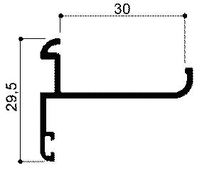 profilo in alluminio modulare cod 715