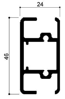 profilo in alluminio modulare cod 717