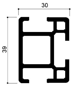 profilo in alluminio modulare cod 719