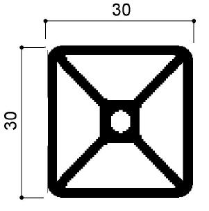 profilo in alluminio modulare cod 721