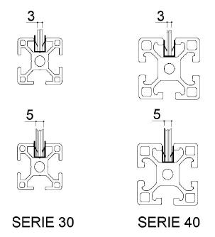 profilo in alluminio modulare cod 762-II