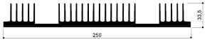 cod. art. FM951 : Dissipatori di calore in alluminio in barre 
