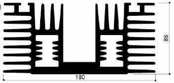 cod. art. FM958 : Dissipatori di calore in alluminio in barre 