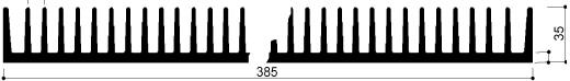 cod. art. FM960 : Dissipatori di calore in alluminio in barre 