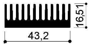 cod. art. FM974: Dissipatori di calore in alluminio in barre 