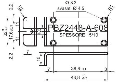 pannello a Z standard in alluminio per art.2448