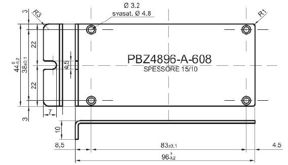 pannello a Z standard in alluminio per art.4848