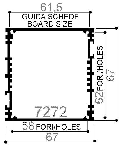 porta pcb in alluminio