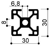 profilo alluminio per il fissaggio di moduli fotovoltaici